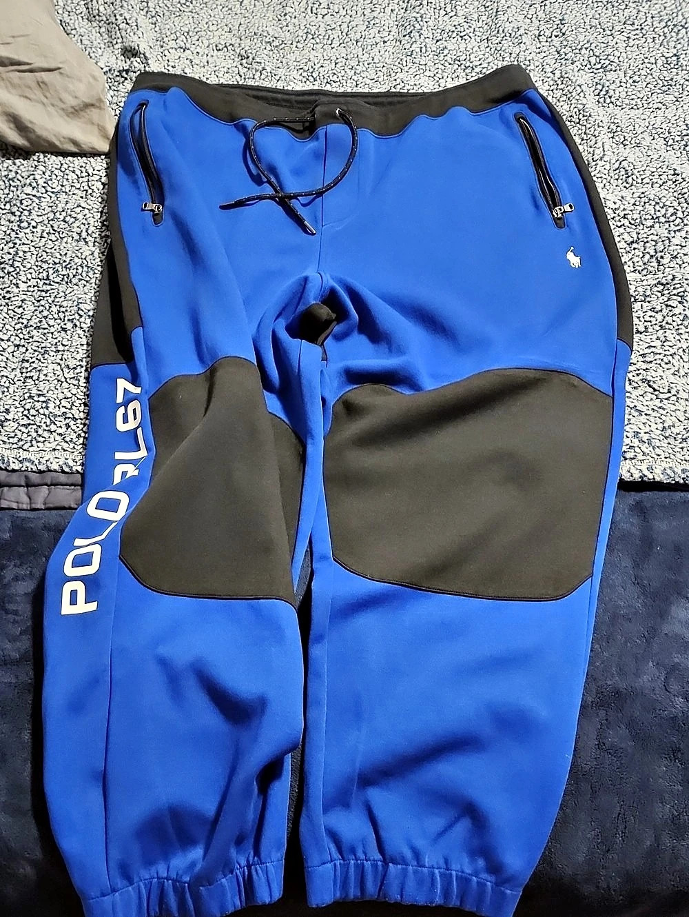 Polo Ralph Lauren Polo Sport Color Block Joggers Blue & Black 3XB
